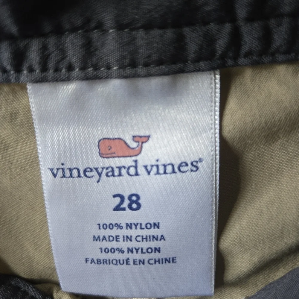 Vineyard Vines Men's Tan and Gray Swim Shorts